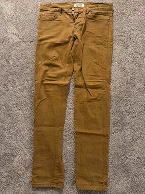 Naked & Famous Super Guy khaki denim pants sz 32